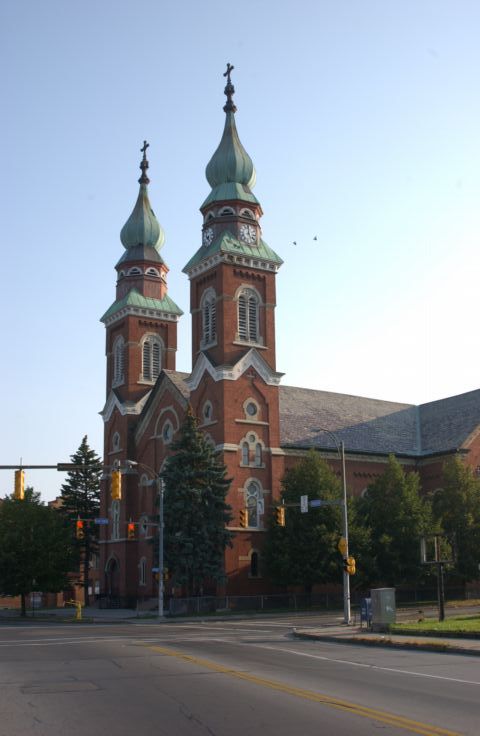 Picture - Fresh 8:20 AM T.G.I.S. Former Holy Redeemer Church and Concordia Hall, Rochester, N.Y. - Rochester NY Picture Of The Day from RocPic.Com summer fall winter spring pictures photos images people buildings events concerts festivals photo image at digitalster.com new images daily 2003 Rochester New York Summer I Love NY I luv NY Rochester New York Sep 7th 2003 POD summer view picture photo image pictures photos images