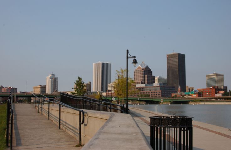 Picture - Rochester New York Skyline - Rochester NY Picture Of The Day from RocPic.Com summer fall winter spring pictures photos images people buildings events concerts festivals photo image at digitalster.com new images daily 2003 Rochester New York Summer I Love NY I luv NY Rochester New York Sep 9th 2003 POD summer view picture photo image pictures photos images